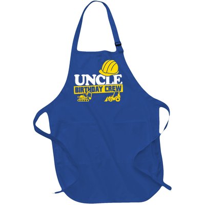 Uncle Birthday Crew Construction Party Full-Length Apron With Pockets