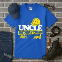 Uncle Birthday Crew Construction Party Tall T-Shirt