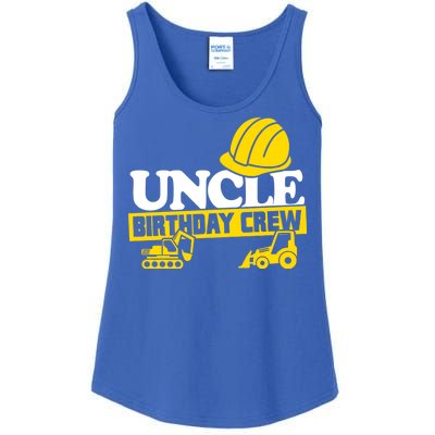 Uncle Birthday Crew Construction Party Ladies Essential Tank