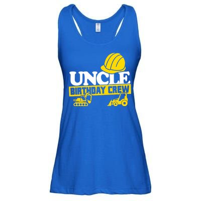 Uncle Birthday Crew Construction Party Ladies Essential Flowy Tank