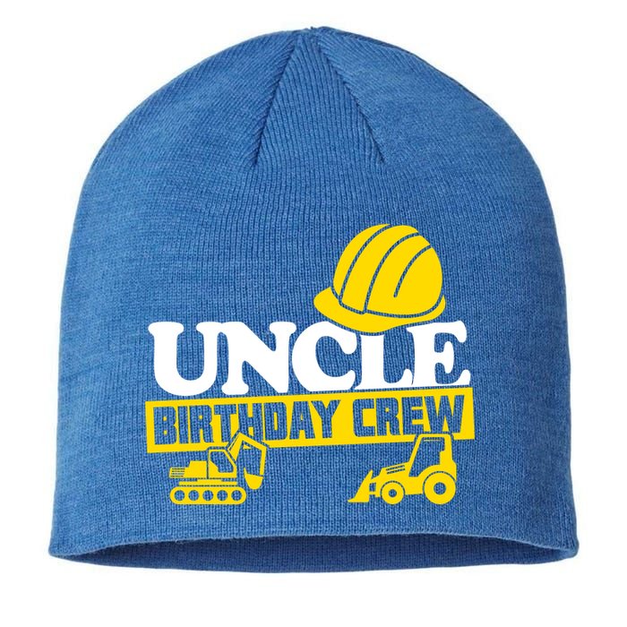 Uncle Birthday Crew Construction Party Sustainable Beanie