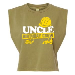 Uncle Birthday Crew Construction Party Garment-Dyed Women's Muscle Tee