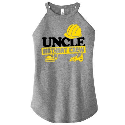 Uncle Birthday Crew Construction Party Women's Perfect Tri Rocker Tank