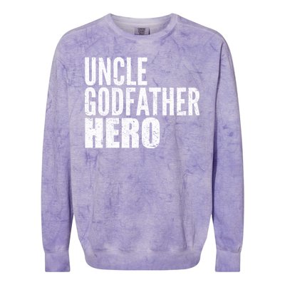 Uncle Godfather Hero Colorblast Crewneck Sweatshirt