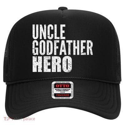 Uncle Godfather Hero High Crown Mesh Back Trucker Hat
