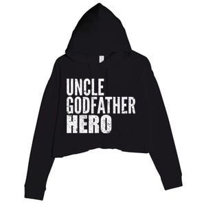 Uncle Godfather Hero Crop Fleece Hoodie