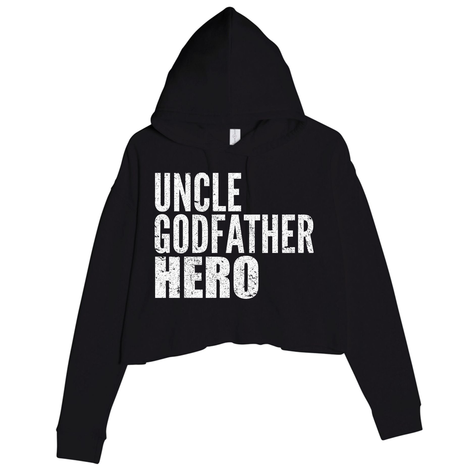 Uncle Godfather Hero Crop Fleece Hoodie