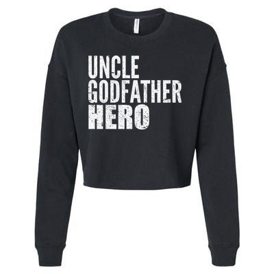 Uncle Godfather Hero Cropped Pullover Crew