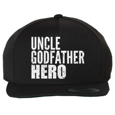 Uncle Godfather Hero Wool Snapback Cap