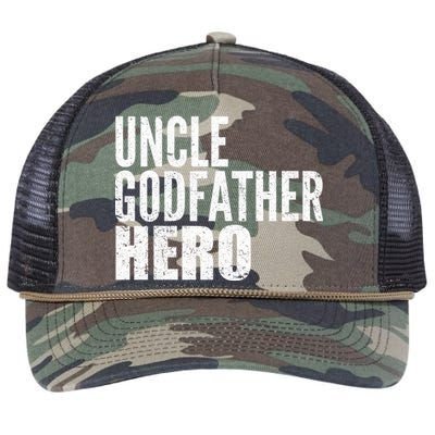 Uncle Godfather Hero Retro Rope Trucker Hat Cap