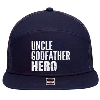 Uncle Godfather Hero 7 Panel Mesh Trucker Snapback Hat