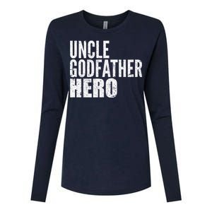 Uncle Godfather Hero Womens Cotton Relaxed Long Sleeve T-Shirt