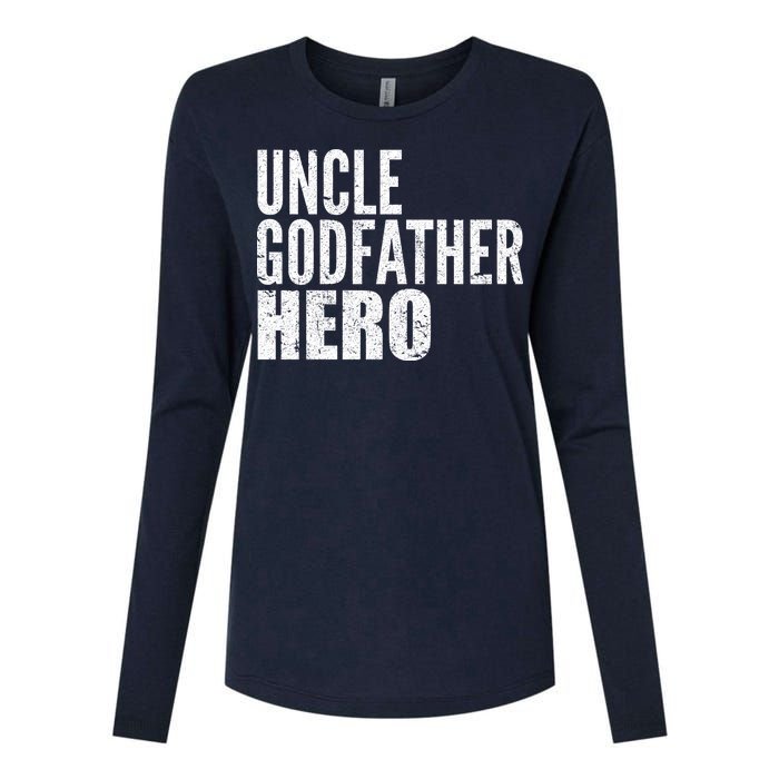 Uncle Godfather Hero Womens Cotton Relaxed Long Sleeve T-Shirt