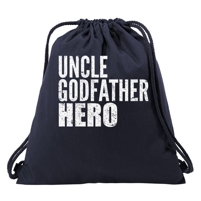 Uncle Godfather Hero Drawstring Bag