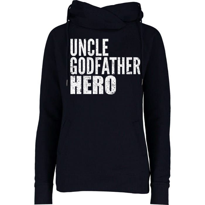 Uncle Godfather Hero Womens Funnel Neck Pullover Hood