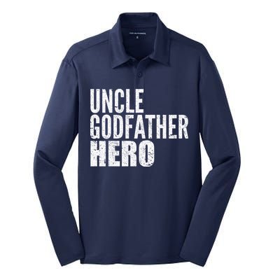 Uncle Godfather Hero Silk Touch Performance Long Sleeve Polo