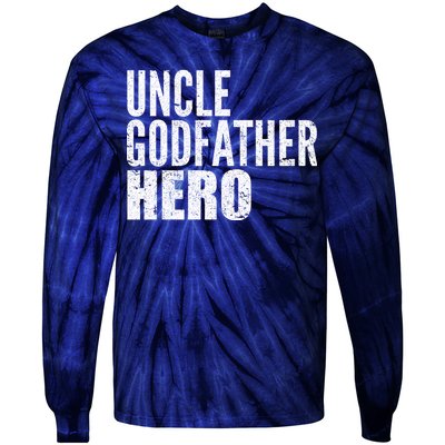 Uncle Godfather Hero Tie-Dye Long Sleeve Shirt