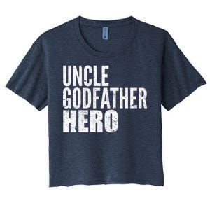 Uncle Godfather Hero Women's Crop Top Tee