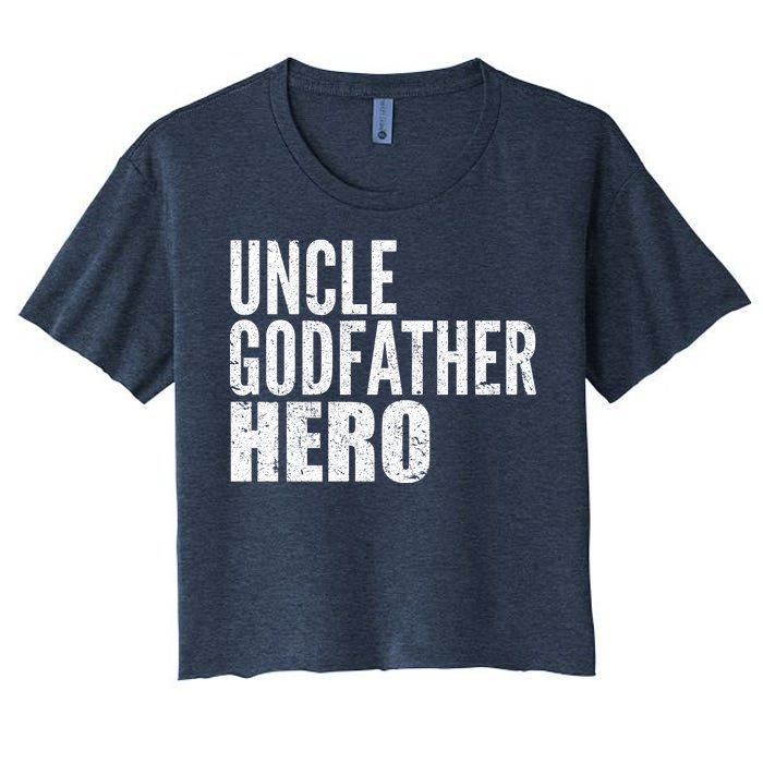 Uncle Godfather Hero Women's Crop Top Tee