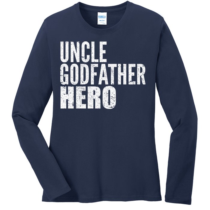 Uncle Godfather Hero Ladies Long Sleeve Shirt