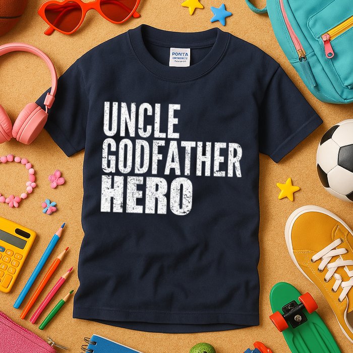 Uncle Godfather Hero Kids T-Shirt