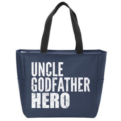 Uncle Godfather Hero Zip Tote Bag