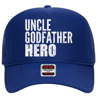 Uncle Godfather Hero High Crown Mesh Back Trucker Hat