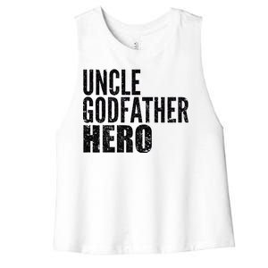 Uncle Godfather Hero Women's Racerback Cropped Tank