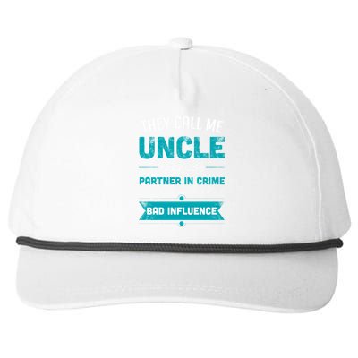 Uncle Partner In Crime Snapback Five-Panel Rope Hat