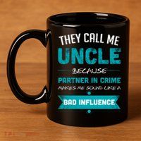 Uncle Partner In Crime 11oz C Handle Ceramic Mug