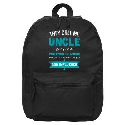 Uncle Partner In Crime 16 in Basic Backpack