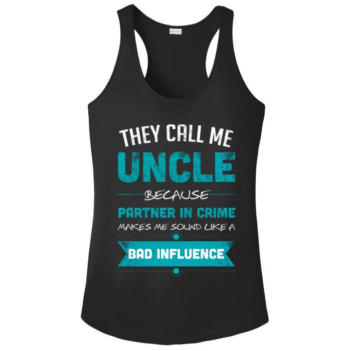 Uncle Partner In Crime Ladies PosiCharge Competitor Racerback Tank