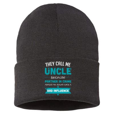 Uncle Partner In Crime Sustainable Knit Beanie