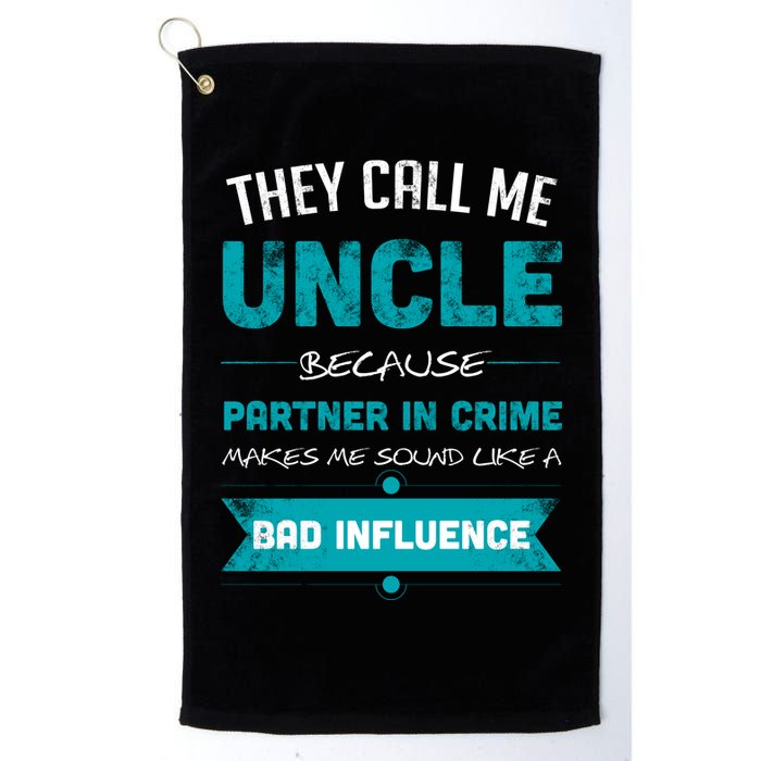 Uncle Partner In Crime Golf Towel