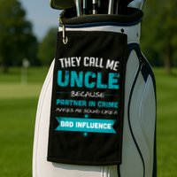 Uncle Partner In Crime Golf Towel
