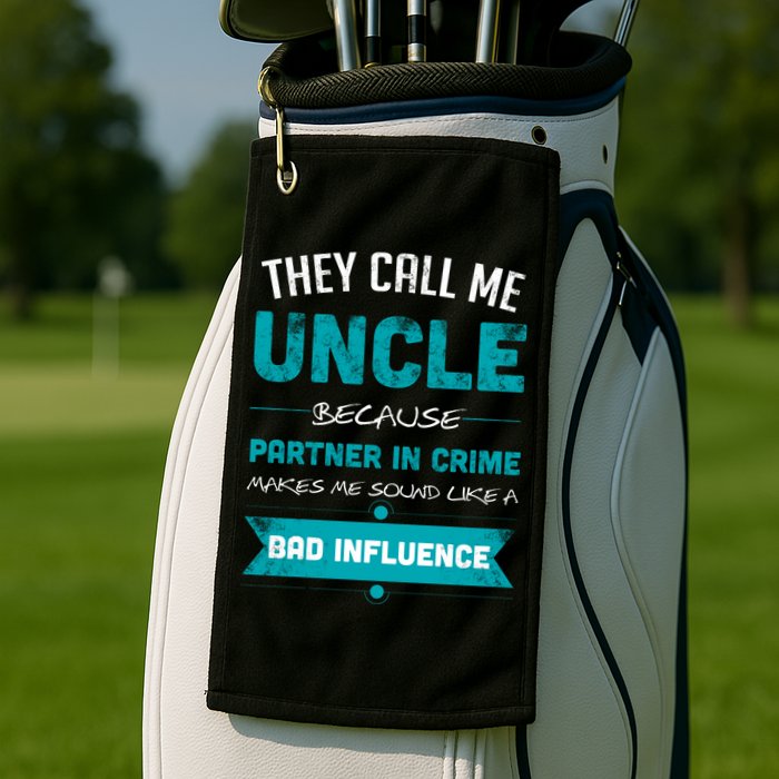 Uncle Partner In Crime Golf Towel