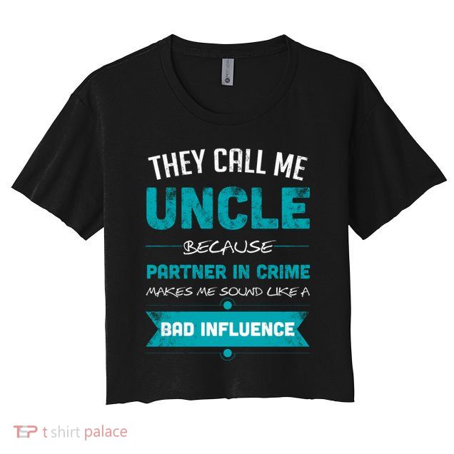 Uncle Partner In Crime Crop Top