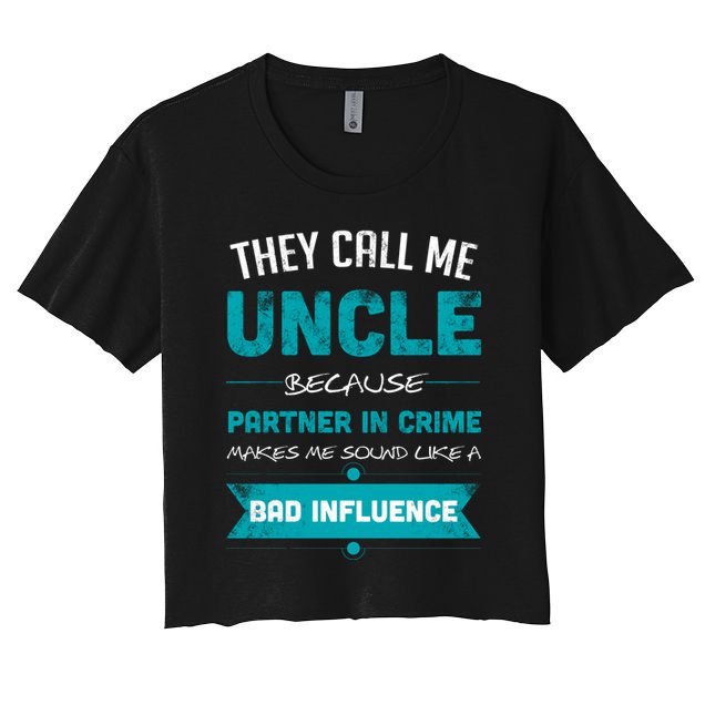 Uncle Partner In Crime Crop Top