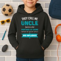 Uncle Partner In Crime Kids Hoodie