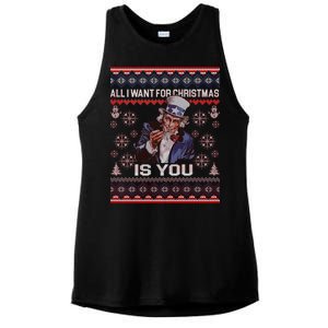 Uncle Sam All I Want for Christmas is You Ugly Ladies PosiCharge Tri-Blend Wicking Tank