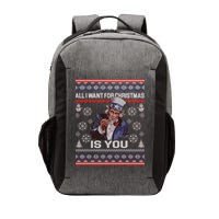 Uncle Sam All I Want for Christmas is You Ugly Vector Backpack