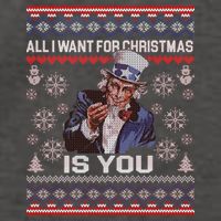 Uncle Sam All I Want for Christmas is You Ugly Vector Backpack