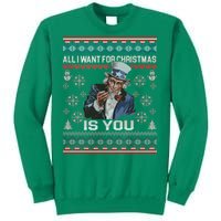 Uncle Sam All I Want for Christmas is You Ugly Sweatshirt