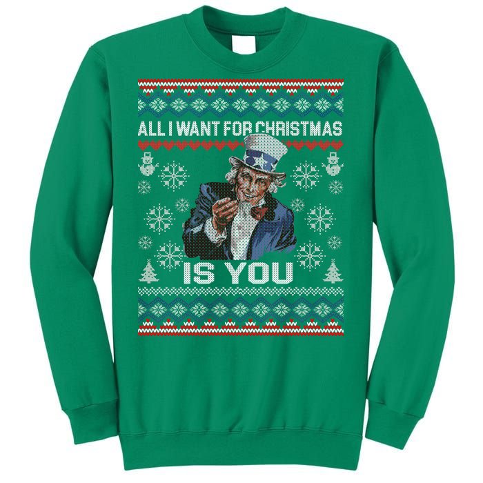 Uncle Sam All I Want for Christmas is You Ugly Sweatshirt