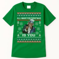 Uncle Sam All I Want for Christmas is You Ugly Tall T-Shirt