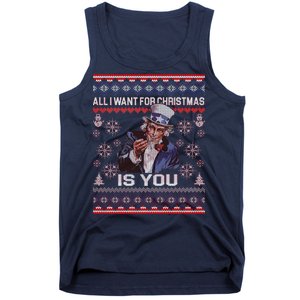 Uncle Sam All I Want for Christmas is You Ugly Tank Top