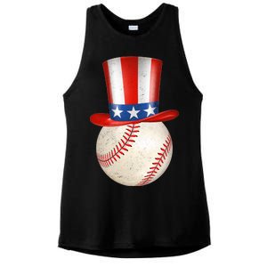 Uncle Sam Baseball Ladies PosiCharge Tri-Blend Wicking Tank