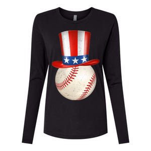 Uncle Sam Baseball Womens Cotton Relaxed Long Sleeve T-Shirt