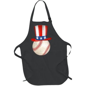 Uncle Sam Baseball Full-Length Apron With Pockets