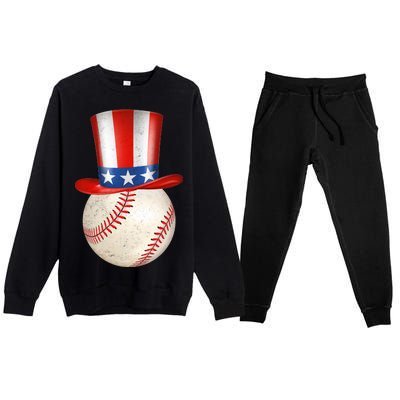 Uncle Sam Baseball Premium Crewneck Sweatsuit Set